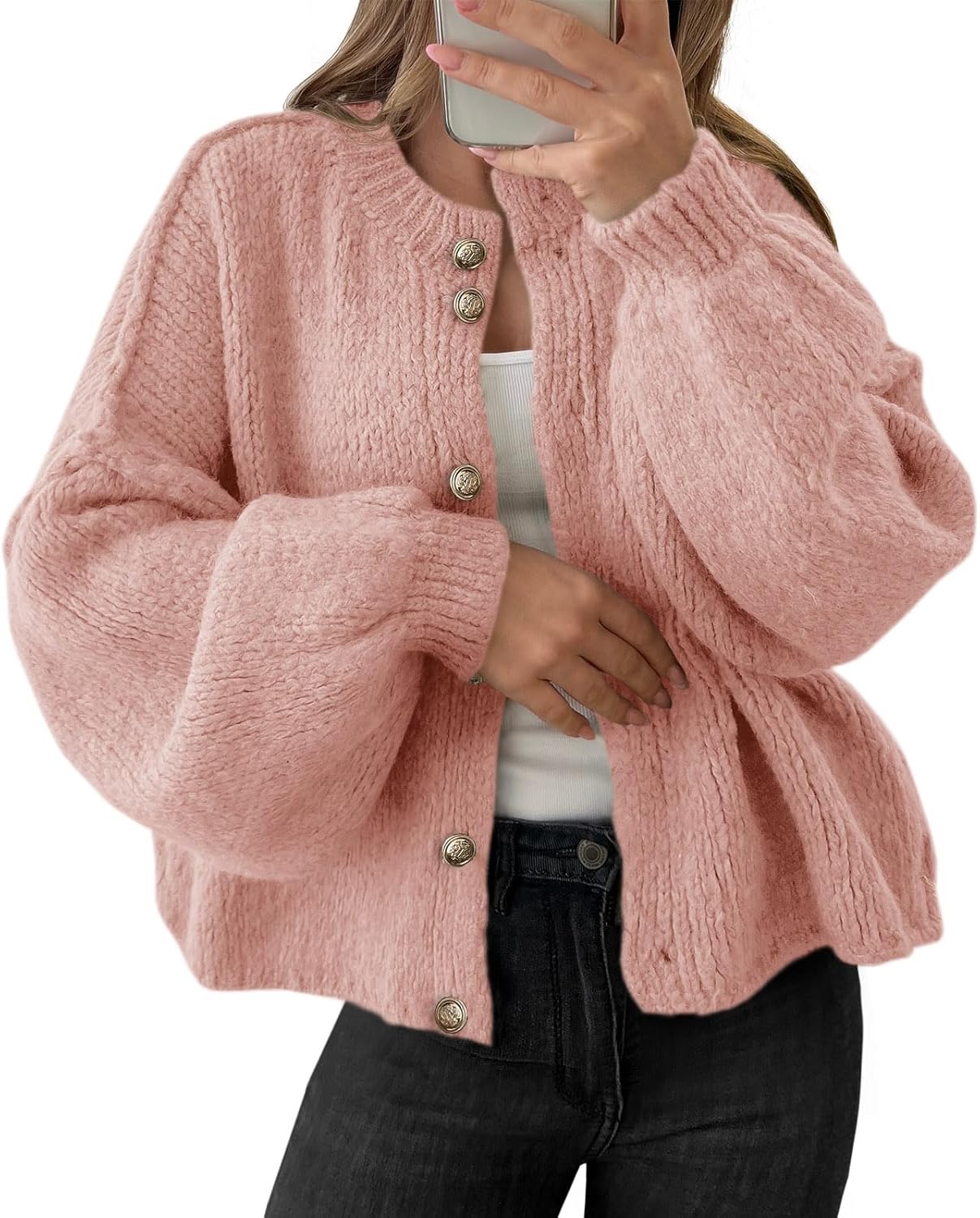 Oversized Cardigans for Women: Cozy Button Up Fall Sweater