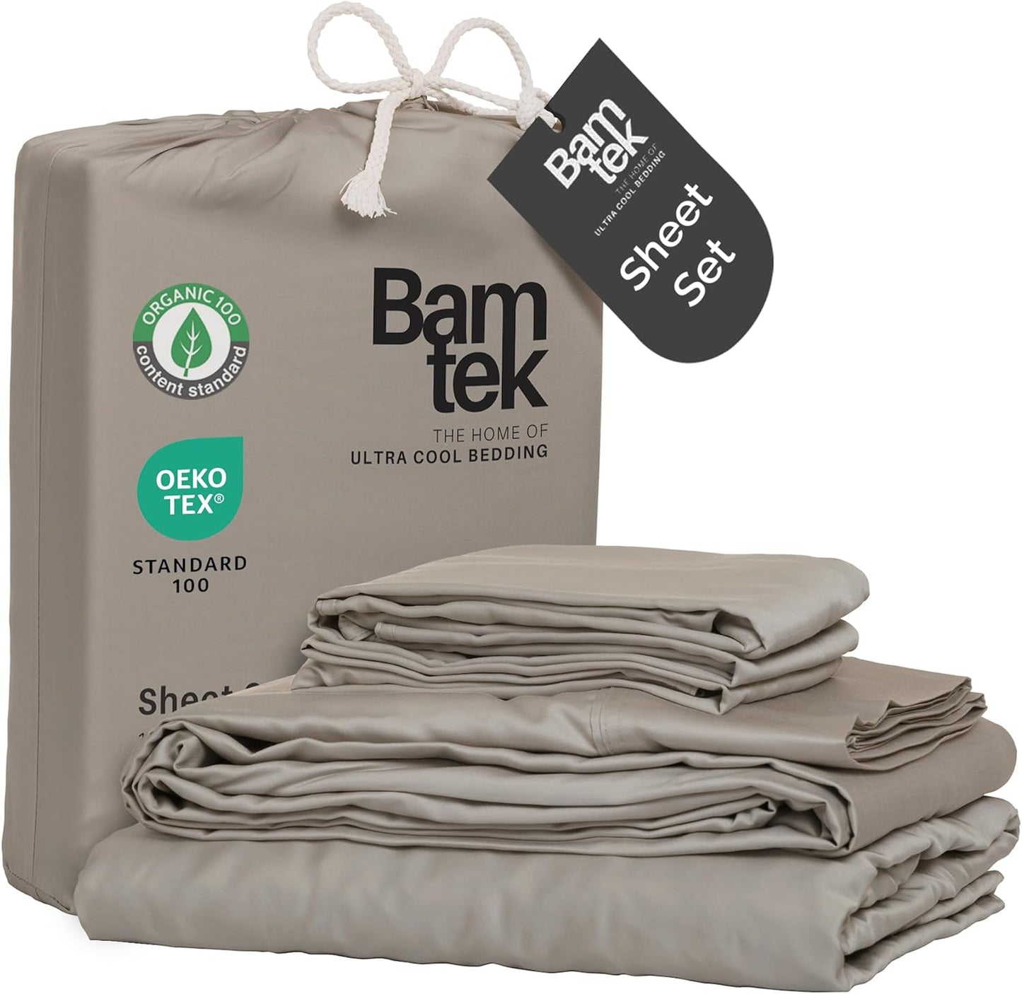 100% Viscose Bamboo Sheets King Size - Soft Cooling Bedding Set
