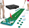 Golf Putting Game Set Detachable Putting Green Mat - Portable Practice