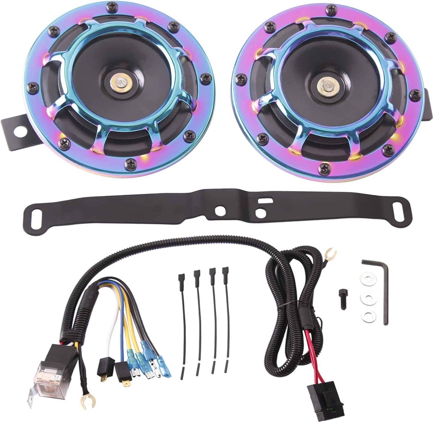 FARBIN Waterproof Car Horn Kit with Loud Super Tone and Style