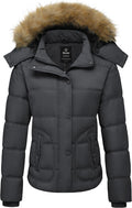 Women's Hooded Winter Coat Thicken Quilted Puffer Jacket - Warm