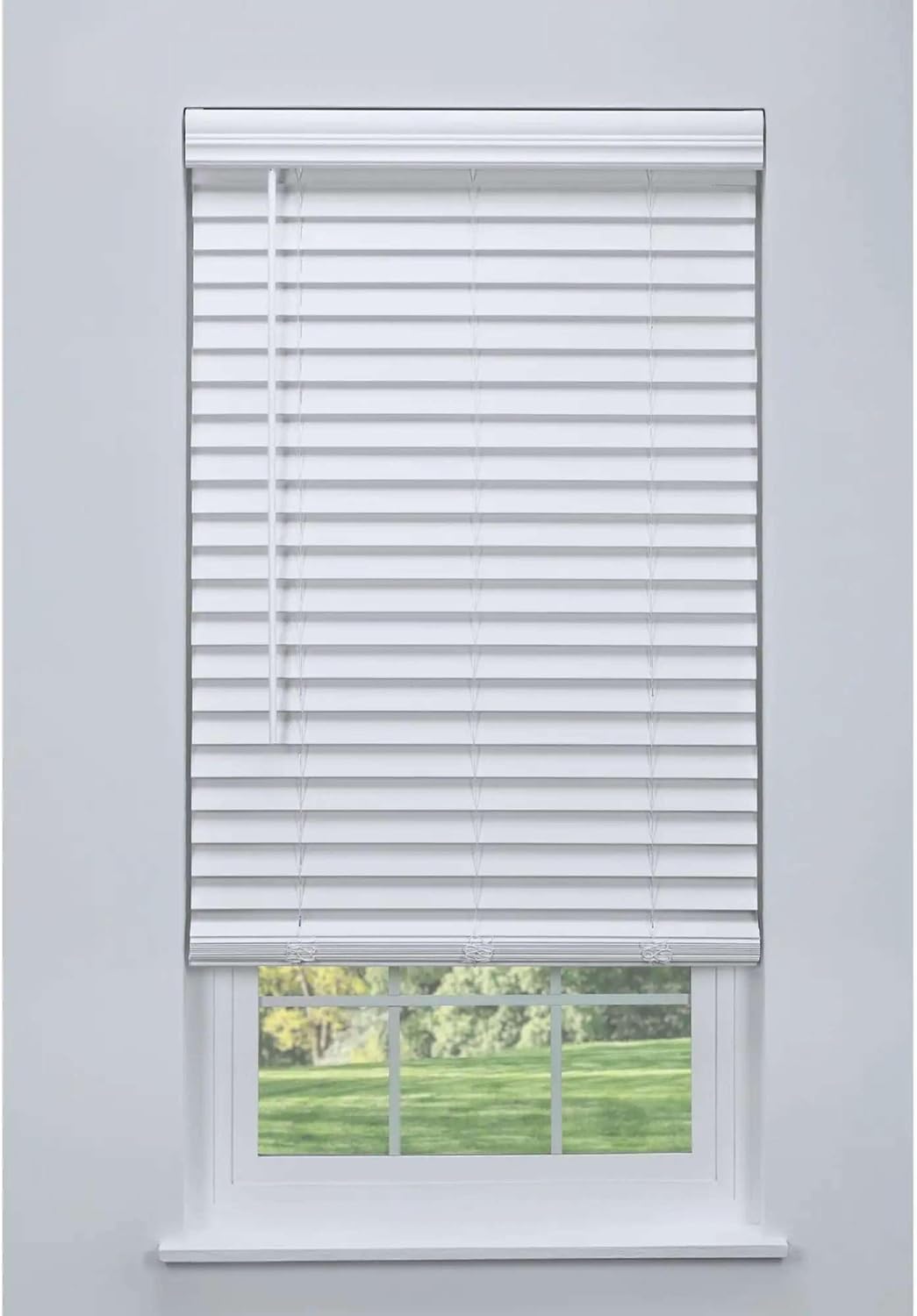 Linen Avenue Cordless 2in Faux Wood Blinds for Perfect Fit