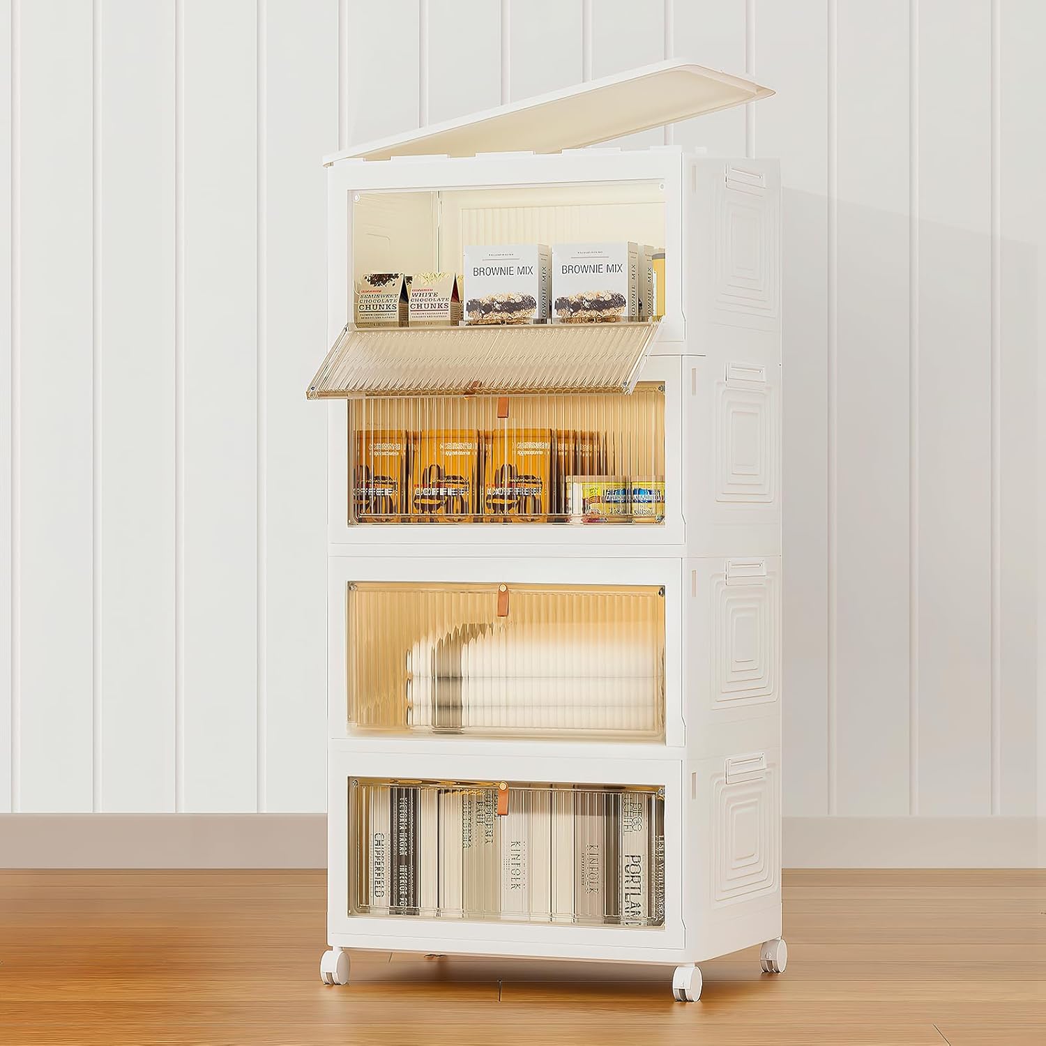 Plastic Storage Bins Organizer for Home and Office Use