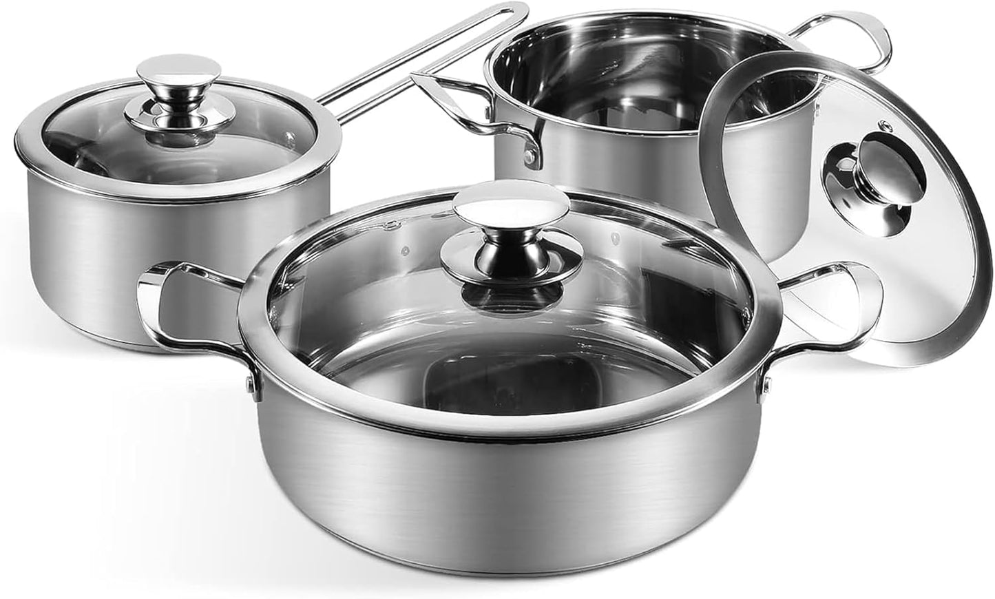 Wodillo 6Pcs Pots and Pans Set for All Your Cooking Needs
