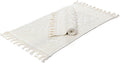 Cotton Woven Jacquard Bathroom Rug Set of 2 - Soft, Durable Mats