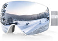 Ski Goggles Pro for Men Women - Magnetic Lens Swap for All-Day Clarity