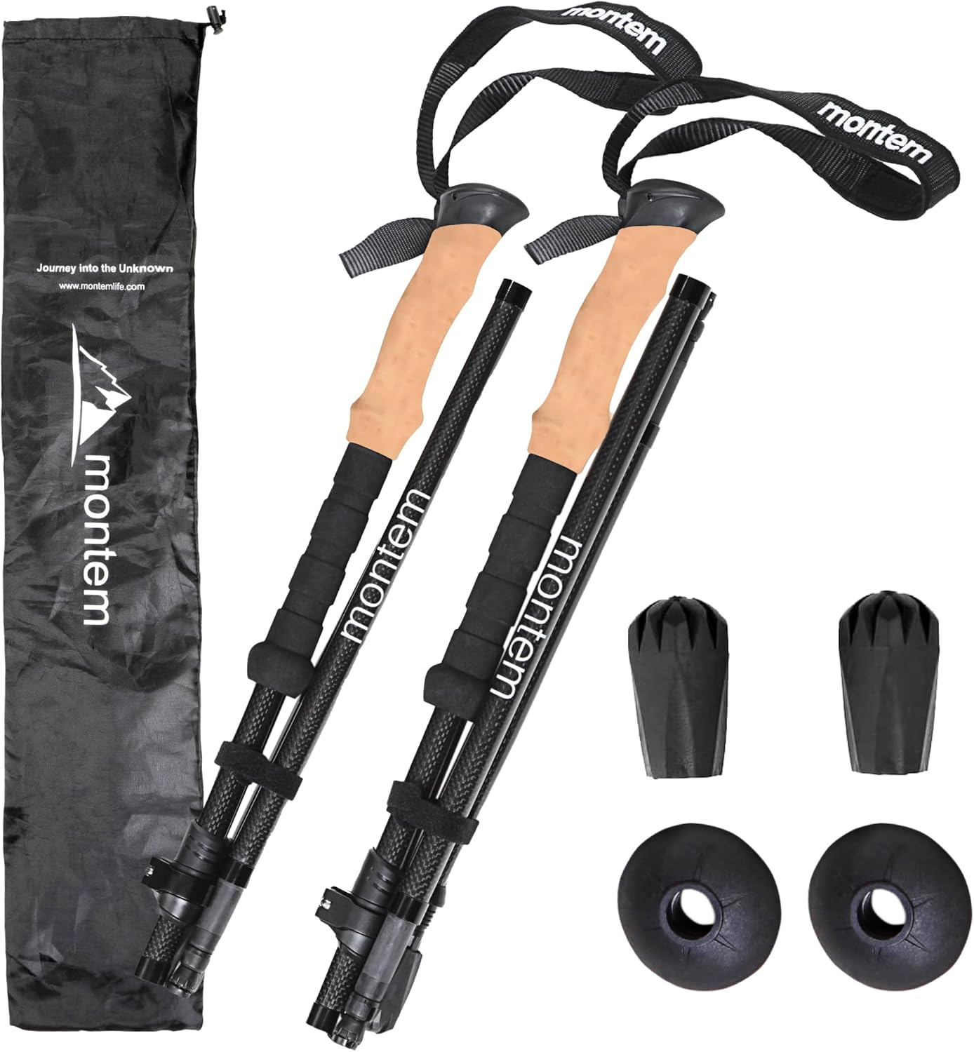 Montem Ultra Strong Trekking Poles - Durable & Adjustable