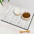 Dog Food Mats for Floors Absorbent Pet Cat Food Mat - Quick Dry Boho