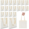 Mini Canvas Tote Bags 48 Pcs - Small Sublimation Favor Bags for DIY