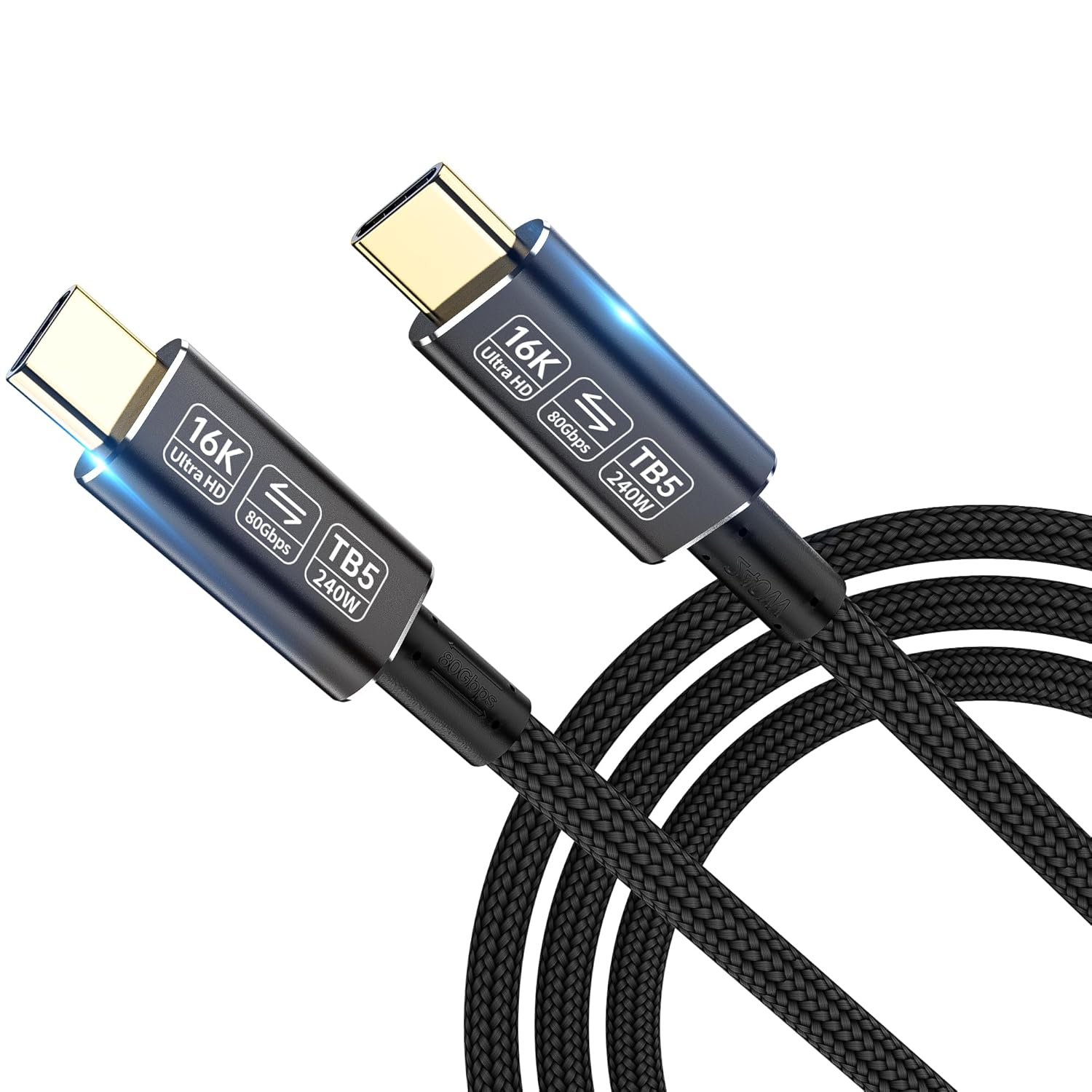 Ultimate Thunderbolt 5 Cable - 80Gbps Speed, 16K Video, 240W Charging