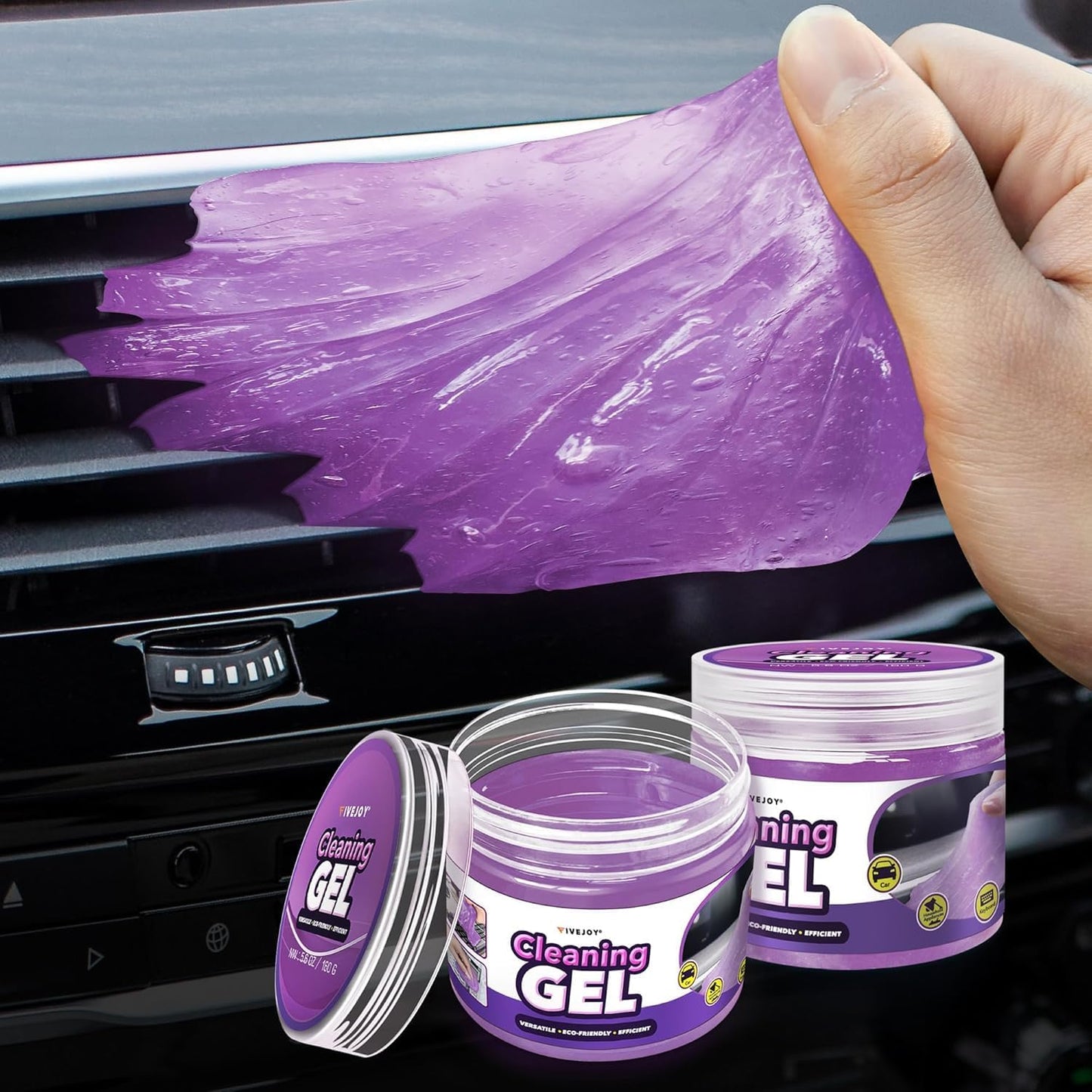 Universal Car Cleaning Gel Kit - Reusable Auto Slime 2Pack