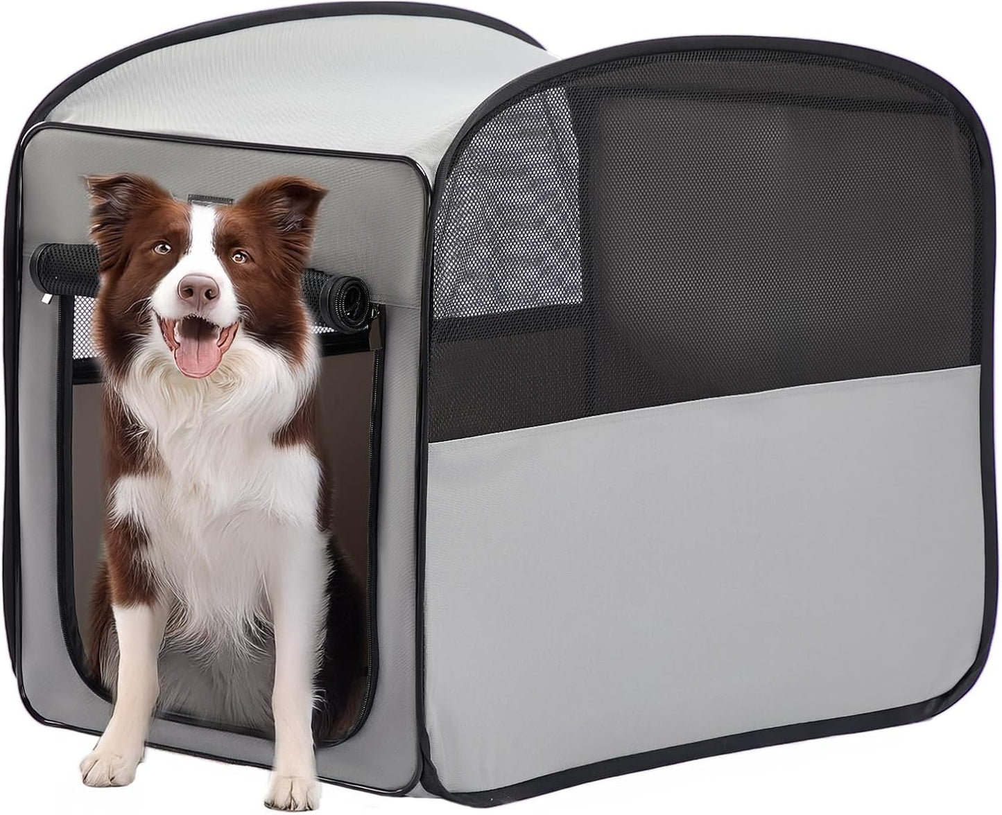 Petsfit Pop Up Dog Crate for Medium Large Dogs, Lightweight Design