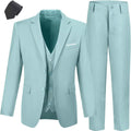 Boys' Suit Deep Grey Slim Fit Tuxedo Set - Adjustable Waist
