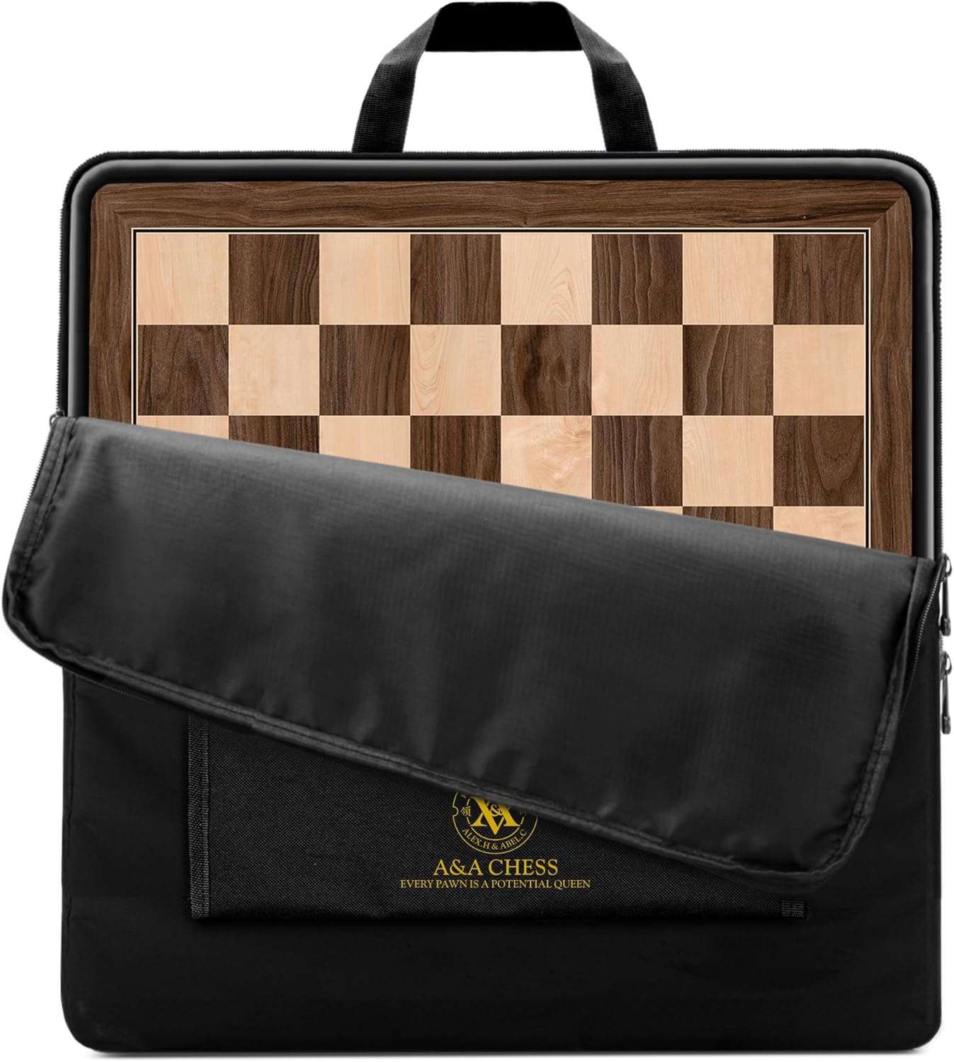 A&A 18.875 Professional Wooden Chess Board by Alex.H & Abel.C