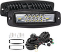 Flush Mount 7 in 120W LED Pod Driving Lights - Bright Combo Beam