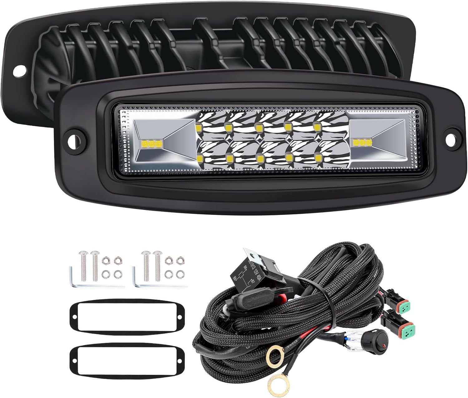 YCHOW-TECH 7 Inch 120W Flush Mount LED Pod Driving Lights