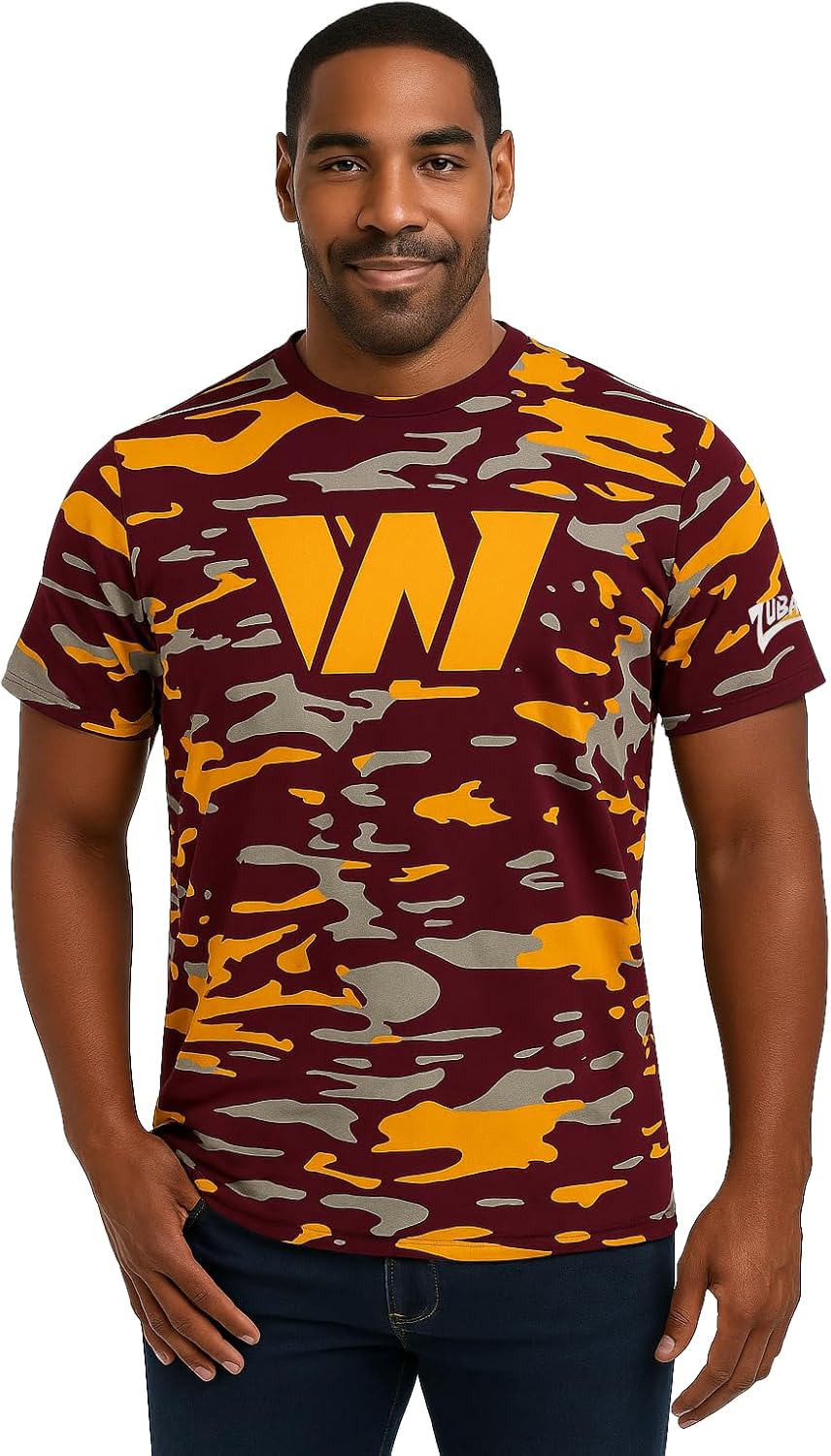 Zubaz NFL Teams Men's Short Sleeve Graphic T-Shirt for Fans
