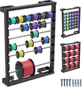 Wall-Mounted Wire Spool Rack with 6 Adjustable Stainless Rods - Heavy