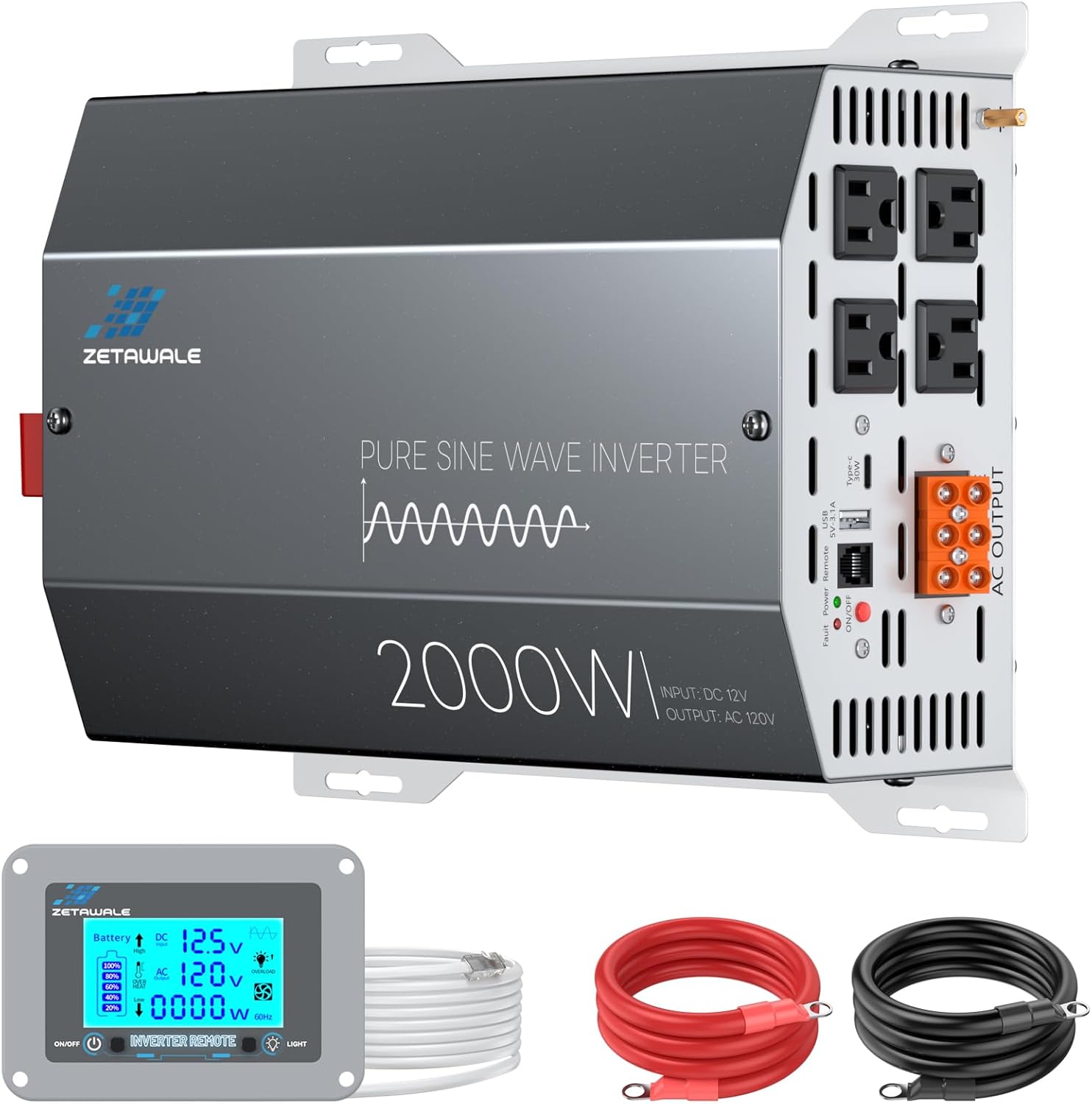 2000 Watt Pure Sine Wave Inverter for Off-Grid Power Needs