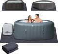 90 in x 90 in Inflatable Hot Tub Mat for Indoor and Outdoor Use