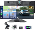 11.26in Portable CarPlay Screen for Car - Wireless CarPlay & 4K Dash