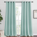 NICETOWN Aqua Blue Blackout Curtains for Modern Room Decor