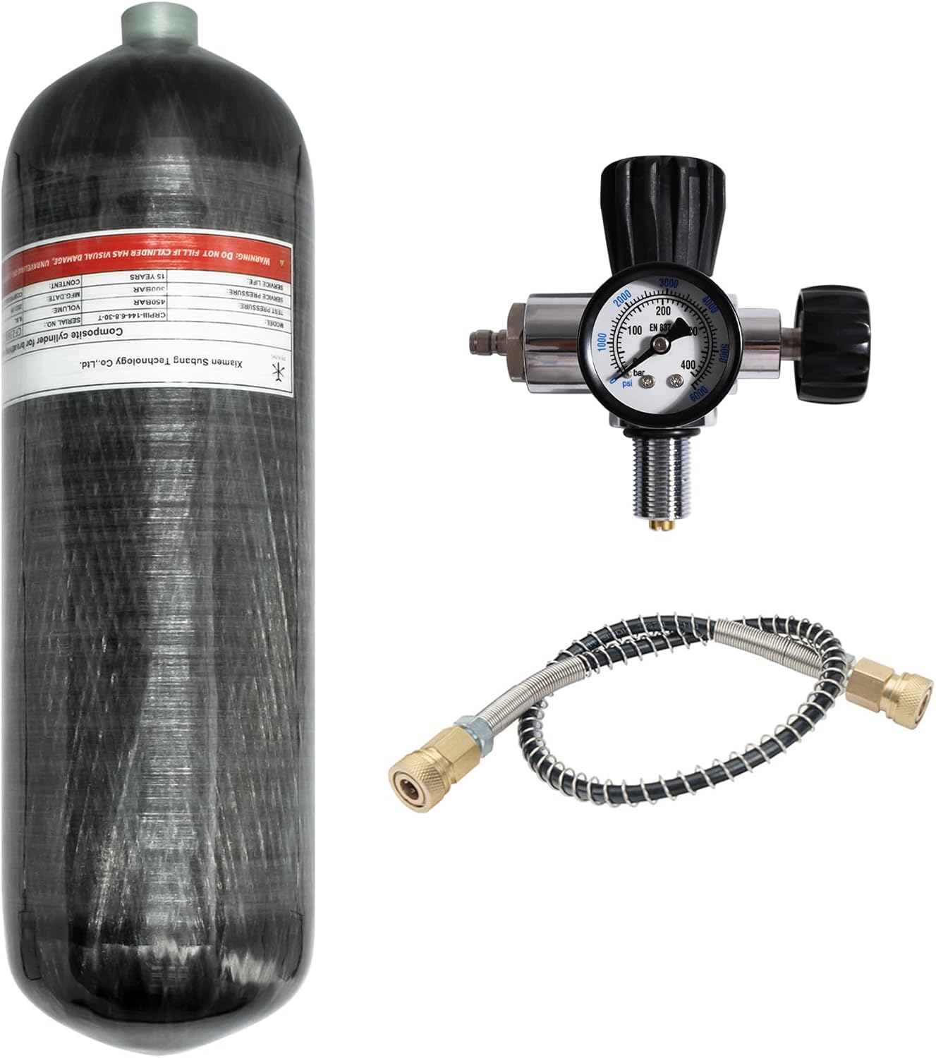 Premium Carbon Fiber Air Tank with Filling Station
