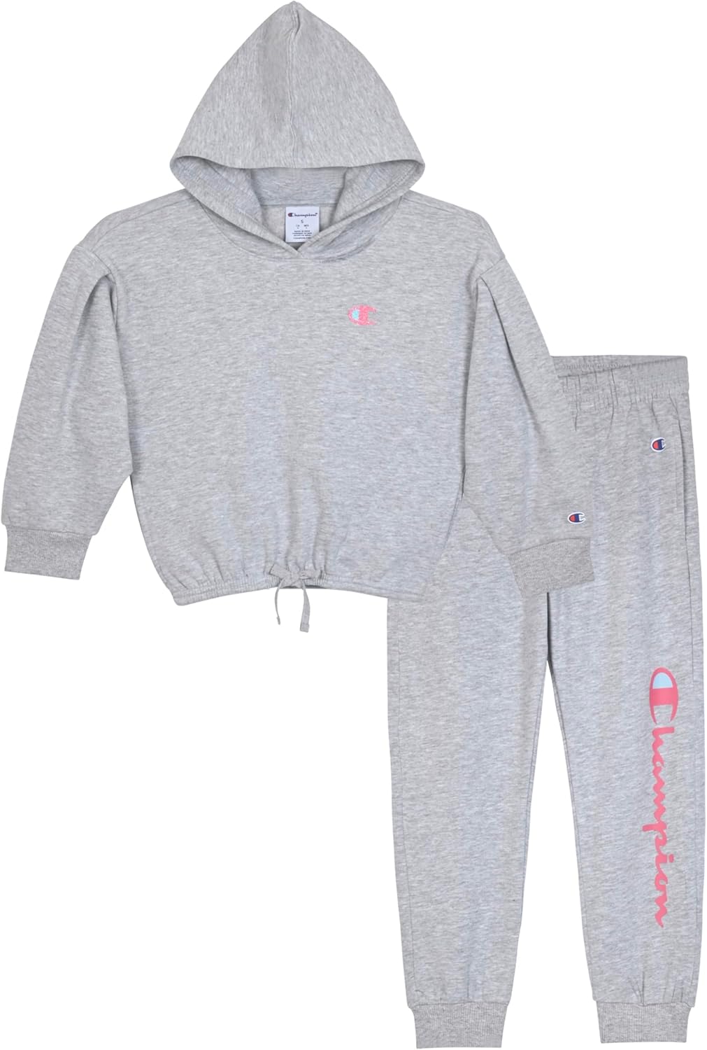 Champion Girls Athletic Fleece Set - Comfy & Stylish Kids Sweatsuit