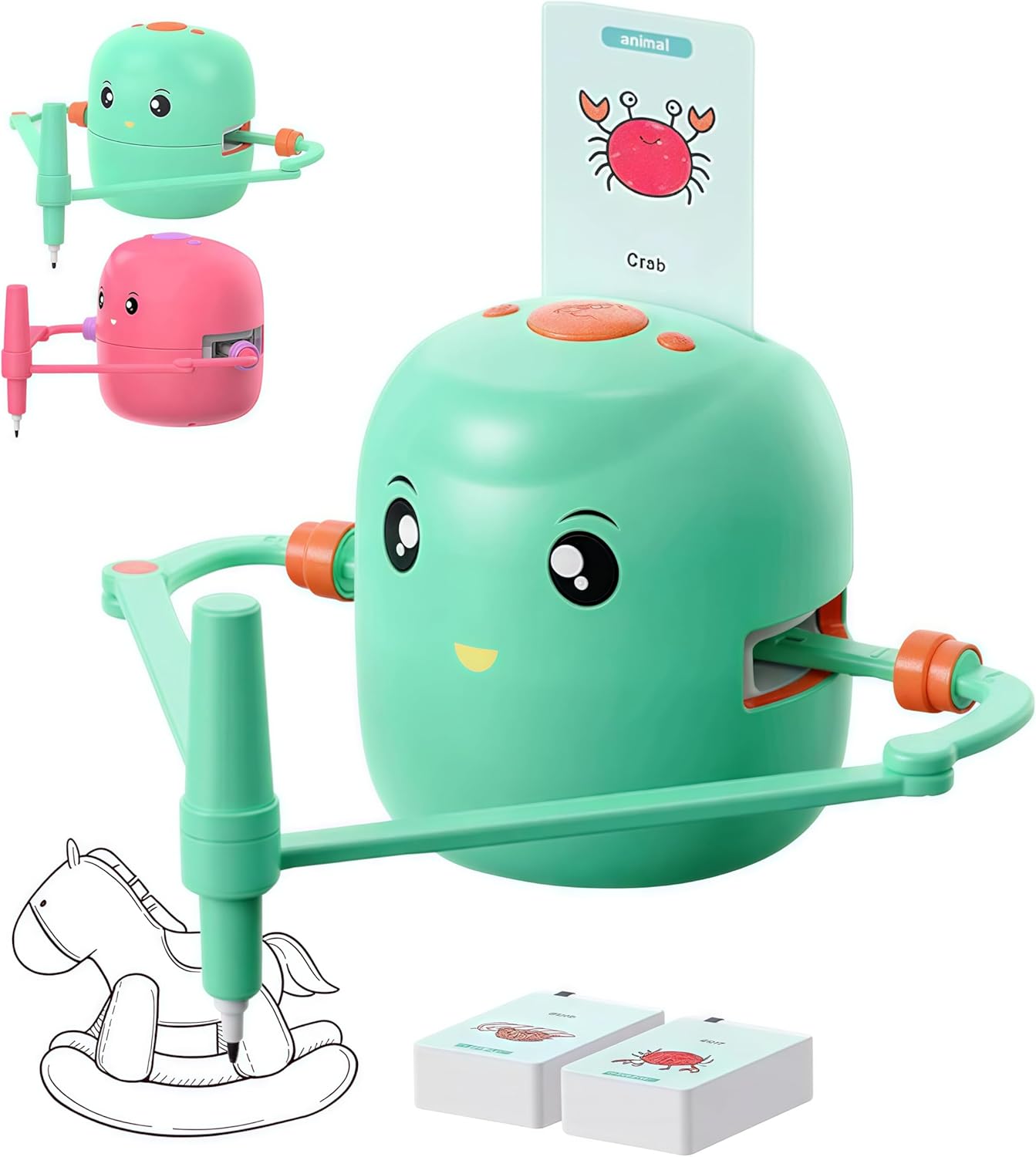 Interactive Drawing Robot for Kids - Art Enlightenment with 100 Cards