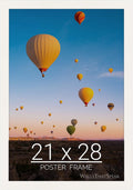 wallsthatspeak 21x28 White Picture Frame for Posters and Puzzles