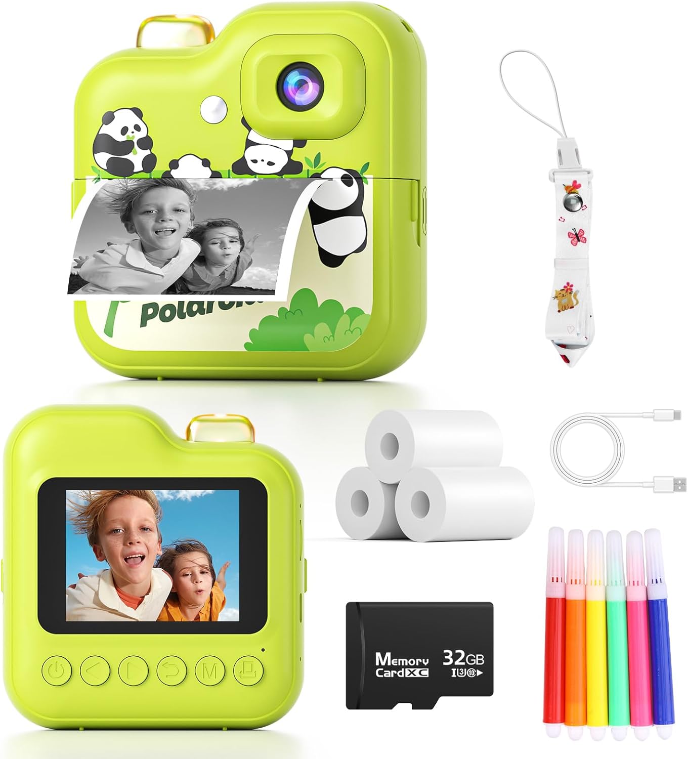 Instant Print Camera: 48MP Toddler Toy, 1080P HD Video, Christmas & Birthday Gift - Age 3-12