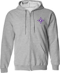 UGP Campus Apparel NCAA Primary Logo Full Zip Hoodie - Furman Pride in