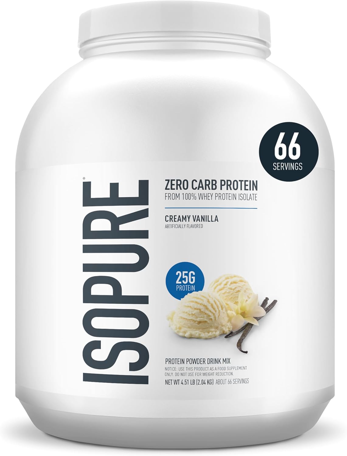 Isopure Zero Carb Whey Isolate Protein Powder for Nutrition