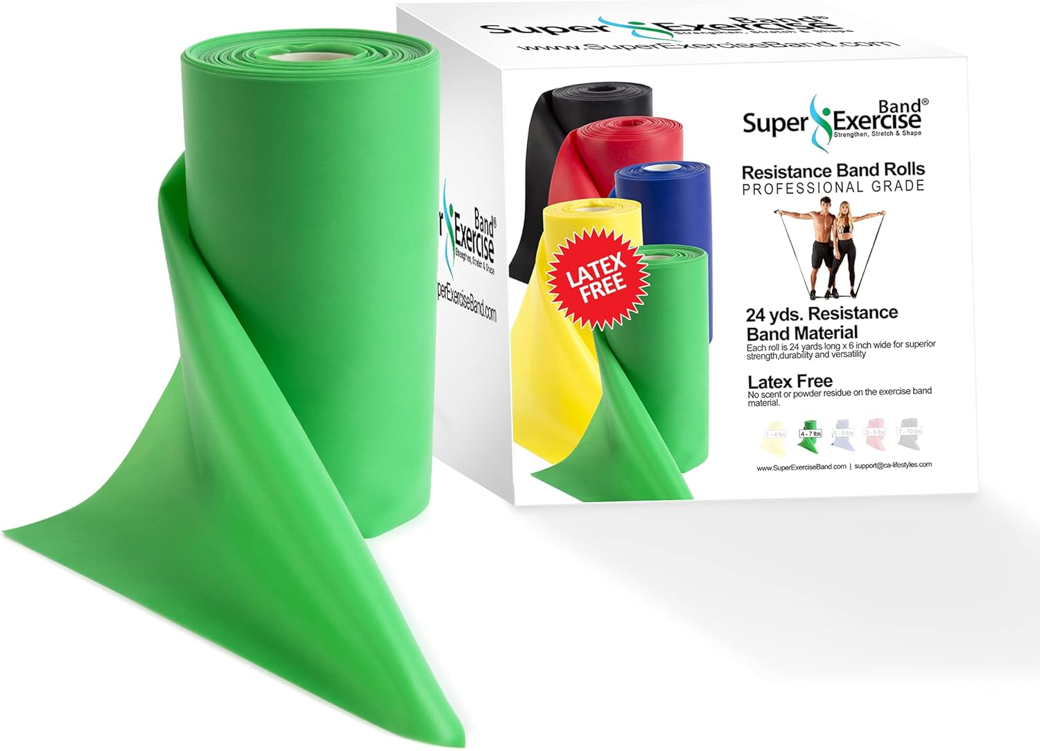 Resistance Band for Working Out - Versatile 25ft Bulk Roll