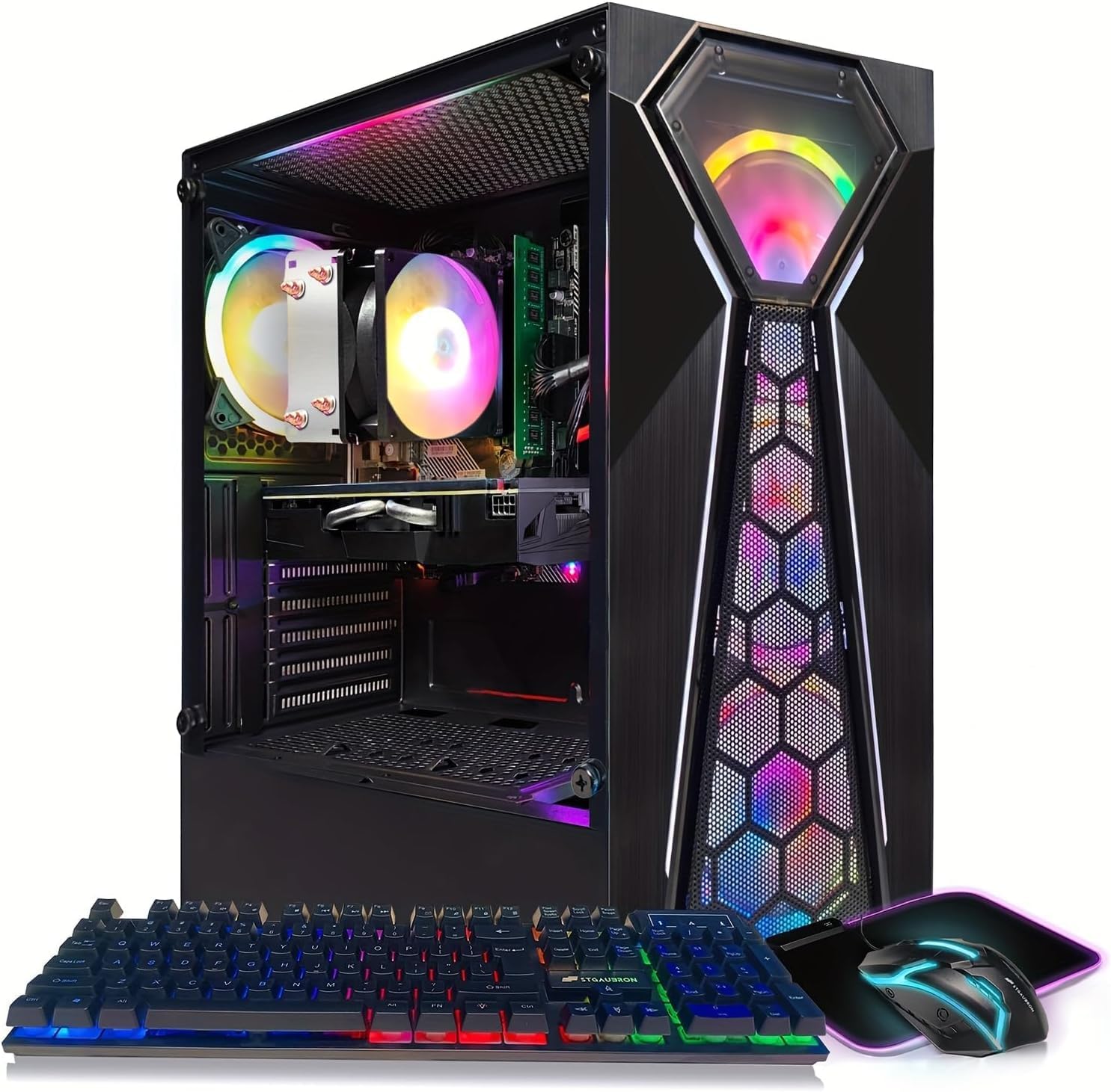 High-Performance Gaming PC with Ryzen 3 and Radeon RX 580