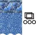 Smartline 27 ft Round Swimming Pool Liner Stone Harbor - Unibead Style