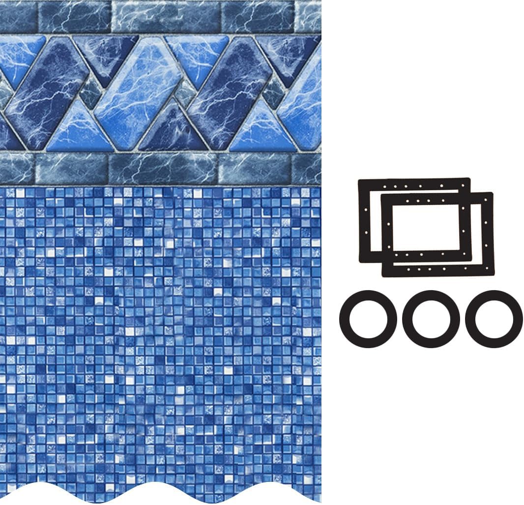 Smartline 27 ft Round Swimming Pool Liner for Above Ground Pools