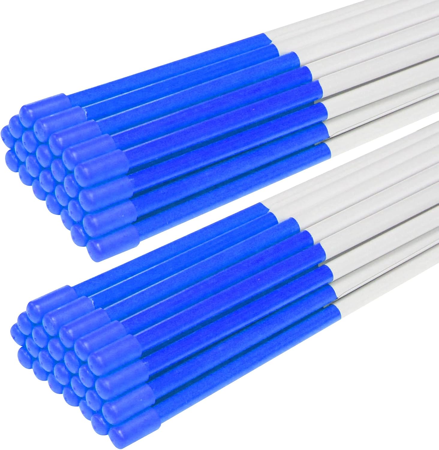 Driveway Markers Snow Stakes 48in Blue Reflective Fiberglass Pack