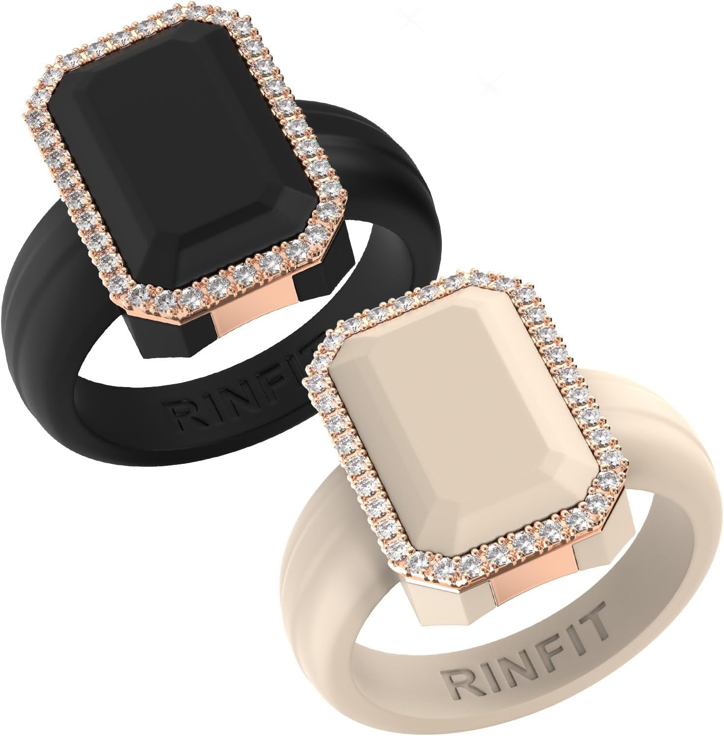 Rinfit Women's Silicone Wedding Band - Stylish and Durable Rings