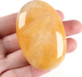 ZHIYUXI 2.4 Yellow Jade Crystal Palm Stone