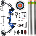 Youth Compound Bow Set 15-45 Lbs for Teens and Beginner - Adjustable