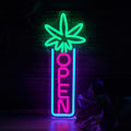 Green Leaf Neon Sign Dimmable Open Neon Lights for Wall Decor - USB
