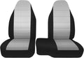 60/40 Cloth High Back Bench Seat Cover Fit for Ford Ranger XLT - Gray