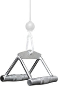 LAT Pulldown and Low Row Chinning Triangle Attachment - Back Builder