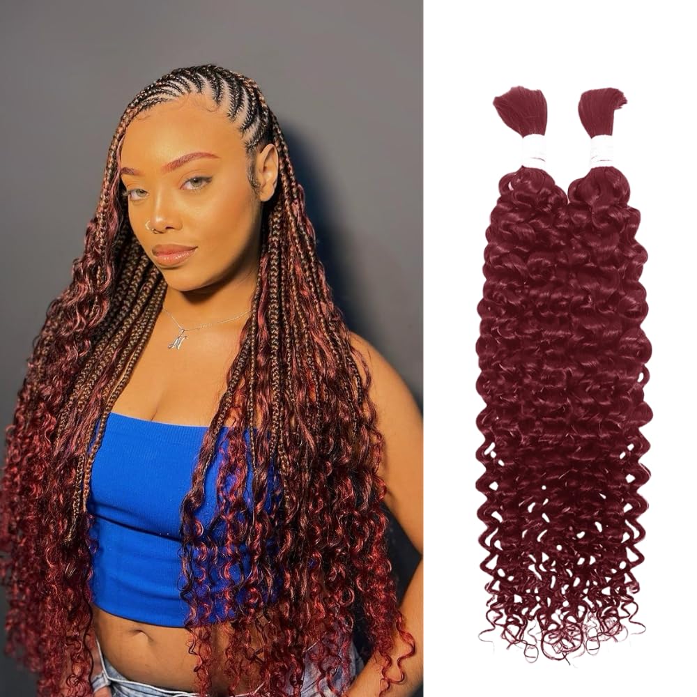 99J Water Wave Bulk Human Braiding Hair for Stunning Styles