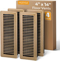 4x14 Floor Register Covers for Home, Heavy Duty Steel Design