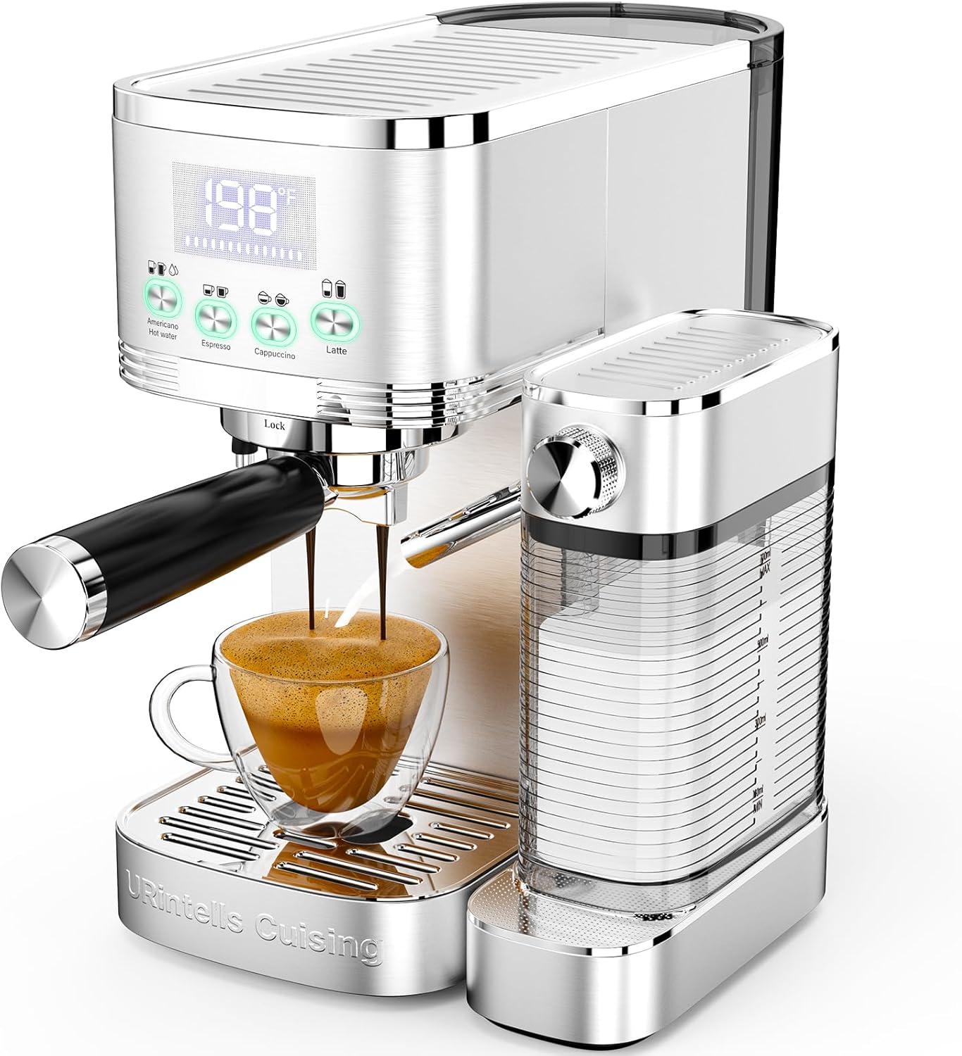 20 Bar Espresso Machine with Automatic Frother - Rich Lattes & Cappuccinos!