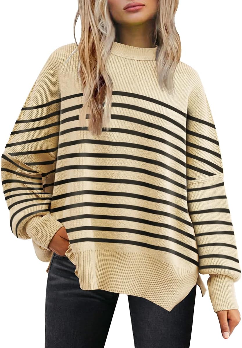 LILLUSORY Women's Oversized Batwing Sweaters for Fall Fashion