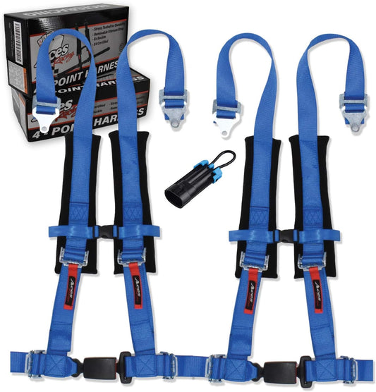 AAAA Aces Racing Harness Pair for Polaris RZR with Bypass Plug