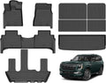 Hutisya Floor Mats & Cargo Liner Set for 2025 Nissan Armada 7 Seats